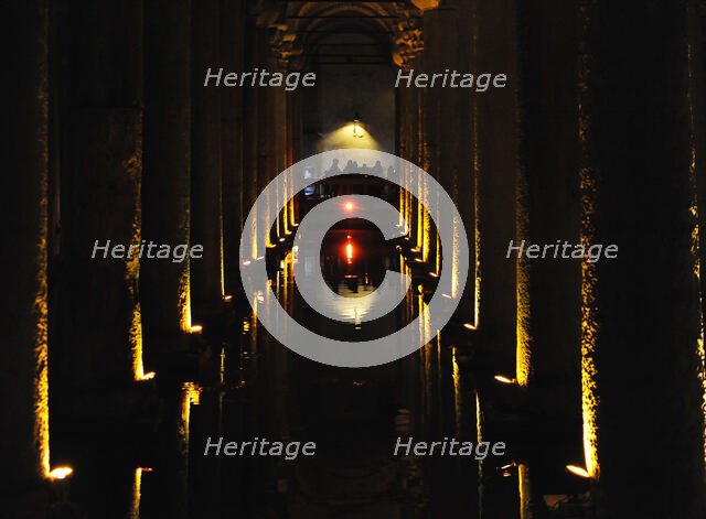 Basilica Cistern, Istanbul, Turkey, 2013.  Creator: LTL.