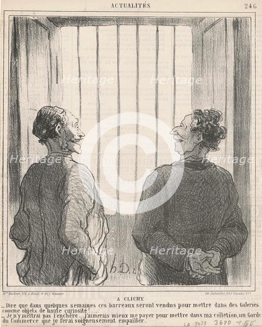 A Clichy, 19th century. Creator: Honore Daumier.