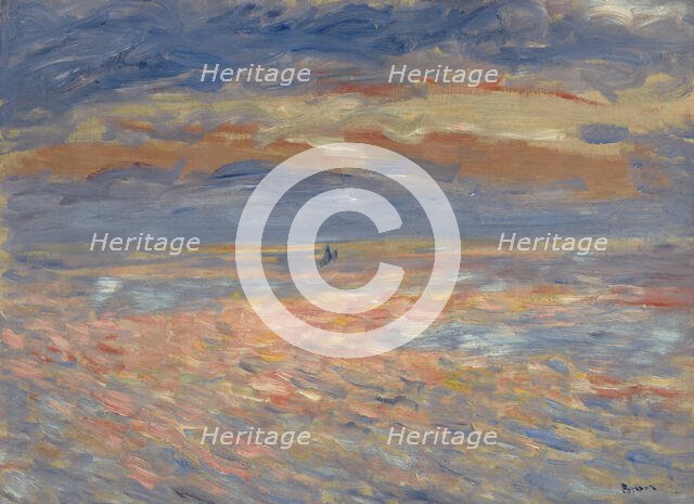 Sunset, 1879 OR 1881. Creator: Pierre-Auguste Renoir.