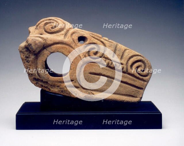 Handle in the Form of an Animal Head, c. 1000-300 B.C. Creator: Unknown.