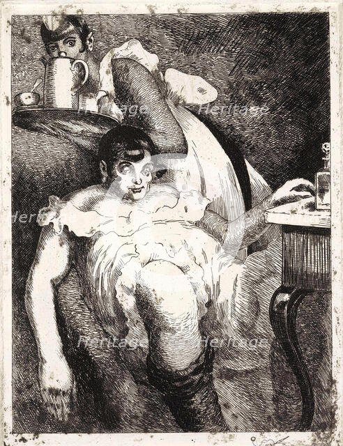 Lady of the manor. From the Series The Seven Deadly Sins, 1923. Creator: Vasyl' Masyutin.