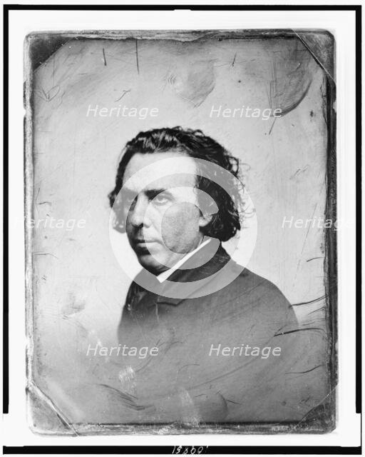 Unidentified man, about 35 years of age, head-and-shoulders portrait..., between 1844 and 1860. Creator: Mathew Brady.