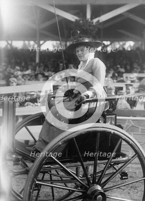 Horse Shows - Mrs. William Lieber of Pennsylvania, 1916. Creator: Harris & Ewing.