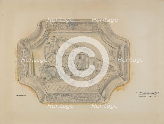 Railroad Platter, 1939. Creator: Ralph Atkinson.