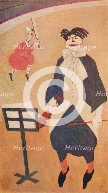 The Clown. Mural Decoration in Boulestin's Restaurant, London', c1927. Artist: Jean-Emile Laboureur.