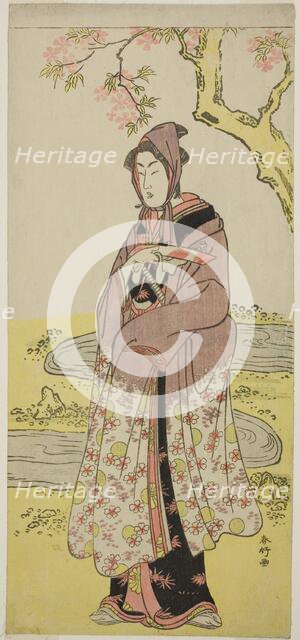 The Actor Segawa Kikunojo III as Kumenosuke in the Play Keisei Natori Soga, Performed..., c.1788. Creator: Katsukawa Shunko.