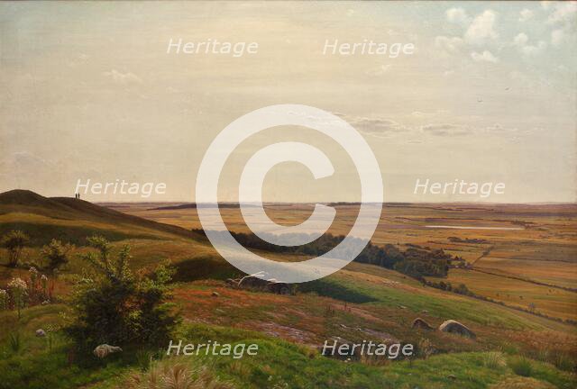 Hillside near Horsens, afternoon, 1858. Creator: Vilhelm Kyhn.