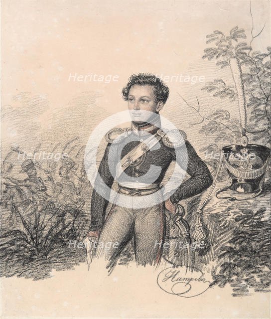 Portrait of Pavel Kotlubitsky, End of 1810s. Creator: Hampeln, Carl, von (1794-after 1880).