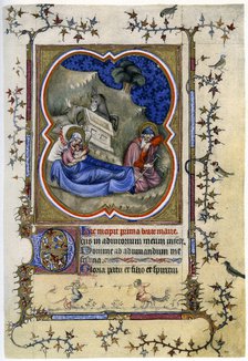 The Nativity, from a Book of Hours and Missal c1370 (1958). Artist: Unknown