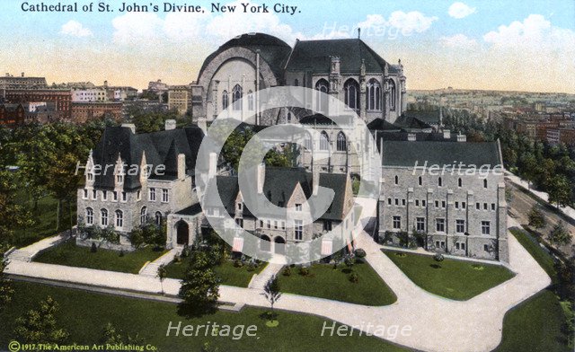 Cathedral of St John the Divine, New York City, New York, USA, 1916. Artist: Unknown