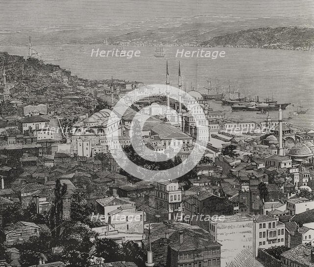 Constantinople - panoramic view, Turkey, 1878. Creator: Unknown.