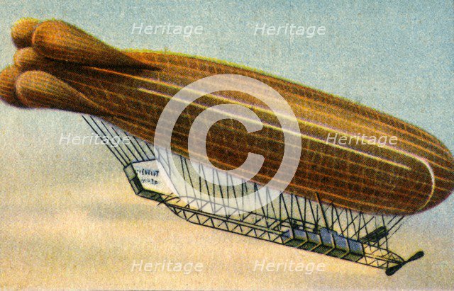 Clément-Bayard No 1 airship, 1908, (1932).  Creator: Unknown.
