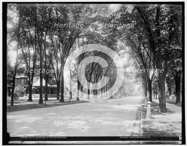 West Genesee Street, Syracuse, between 1890 and 1901. Creator: Unknown.