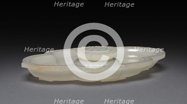 Lotus-shaped Dish and Cup (dish), 1736-1795. Creator: Unknown.