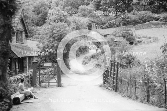 A beach cafe at the end of a winding lane, c1945-c1965. Artist: SW Rawlings