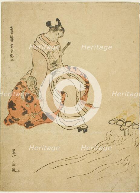 Young Man Seated on an Ox, 1765. Creator: Shichu.