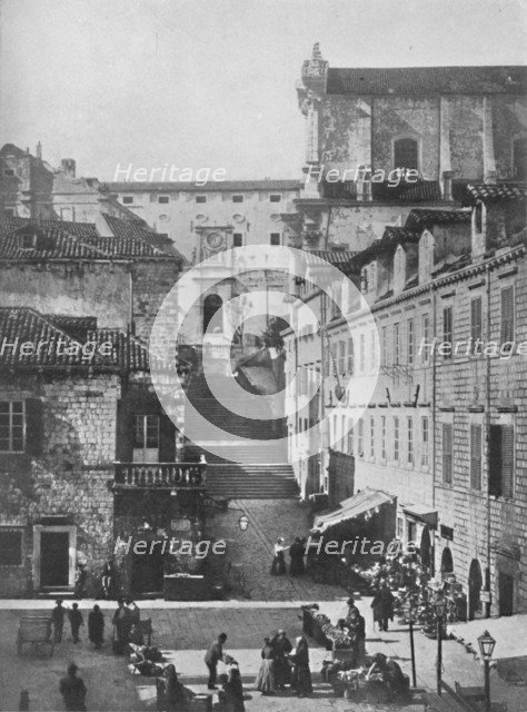 'The Jesuits' Church and the Military Hospital, Ragusa', 1913. Artist: Unknown.