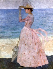 'Woman with the Umbrella', 1900. Artist: Aristide Maillol