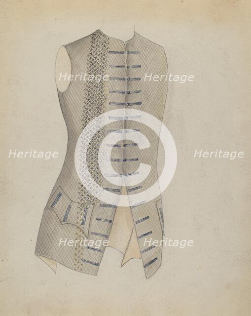 Waistcoat, 1935/1942. Creator: Unknown.