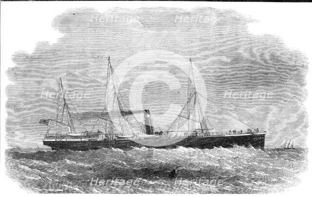 The London and Edinburgh Shipping Company's new steam-ship Oscar, 1861. Creator: Edwin Weedon.