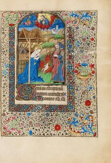 The Nativity; Book of Hours, about 1440-1450. Creator: Workshop of the Bedford Master.