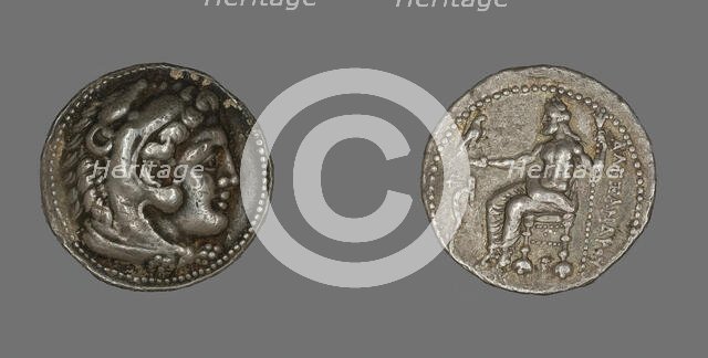Tetradrachm (Coin) Portraying Alexander the Great, 336-323 BCE. Creator: Unknown.
