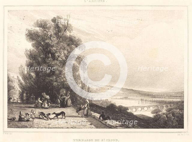 Terrace of St. Cloud (Terrasse de St. Cloud), 1833. Creator: Paul Huet.