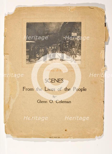 (Scenes from the Lives of the People, Portfolio) (Untitled), c. 1905-1906. Creator: Glenn O Coleman.