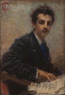 Portrait of the composer Benedetto Junck (1852-1903).