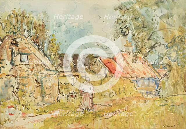 The Red Roof, 1925-1931. Creator: George Leslie Hunter.