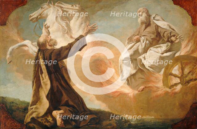 Elijah Taken Up in a Chariot of Fire, c. 1740/1755. Creator: Giuseppe Angeli.