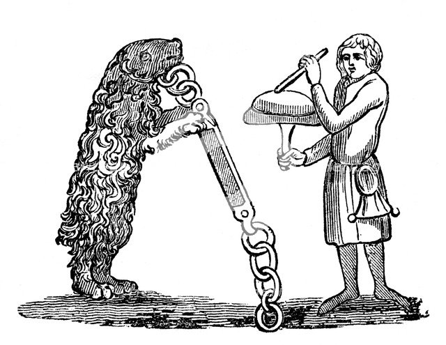 Tutored Bear, 14th century, (1833). Artist: Unknown