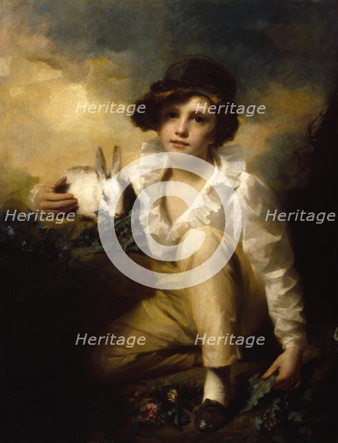 Boy and Rabbit, c1814. Creator: Henry Raeburn.