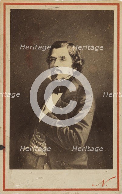 Portrait of Eugene Delacroix (1798-1863), 1858. Creator: Nadar, Gaspard-Félix (1820-1910).