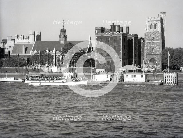 Lambeth Pier, London, c1955. Creator: Arthur Charles Kirby Ware.
