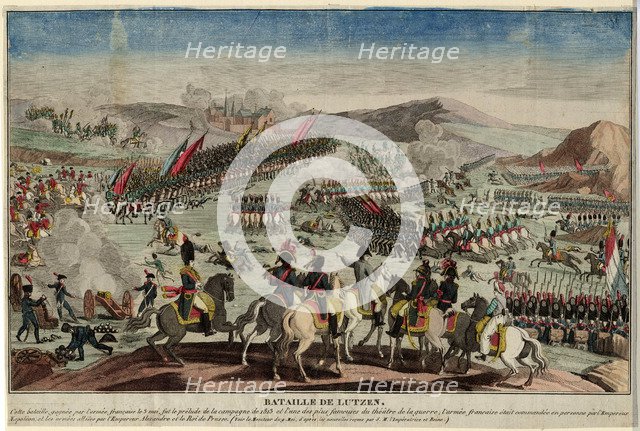 The Battle of Lützen, 1813. Artist: Anonymous  