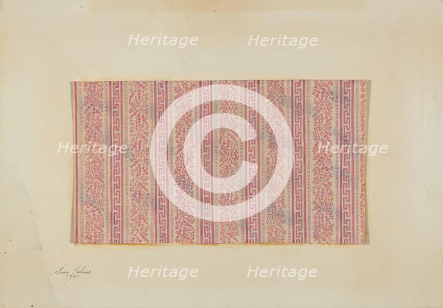 Girl's Wrapper - Textile Pattern, 1937. Creator: Ivar Julius.