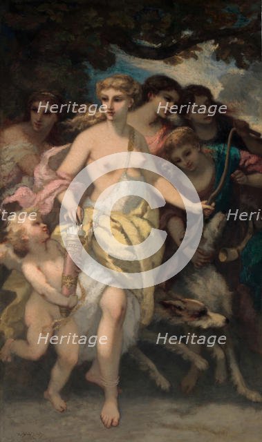 Diana, 1849. Creator: Narcisse Virgile Diaz de la Pena.