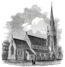 The Church of St. Stephen, Shepherd's Bush - Consecrated on Thursday, 1850. Creator: Unknown.