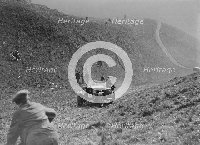 Alvis Silver Eagle of EE Budd at the MCC Sporting Trial, Litton Slack, Derbyshire, 1930. Artist: Bill Brunell.