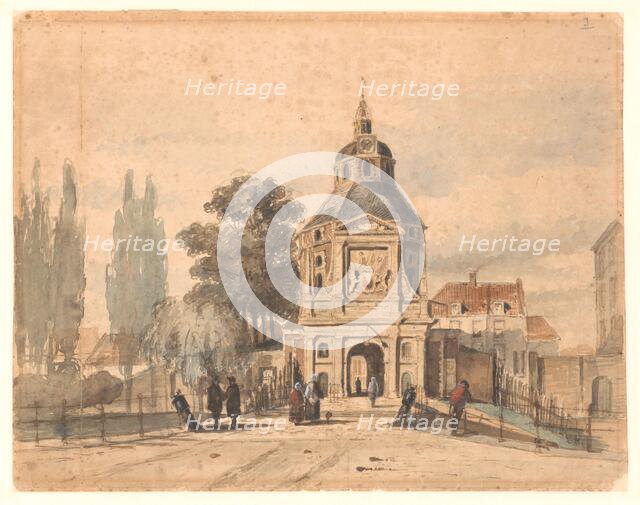 Wittevrouwenpoort in Utrecht, c.1827-1891. Creator: Johannes Bosboom.