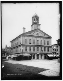 Faneuil Hall, Boston, between 1890 and 1899. Creator: Unknown.