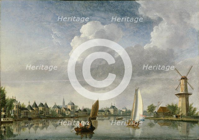 The Spaarne River in Haarlem , 1750. Creator: Compe, Jan ten (1713-1761).