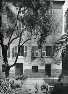 The house where Napoleon was born, Ajaccio, Corsica, 1937.Artist: Martin Hurlimann