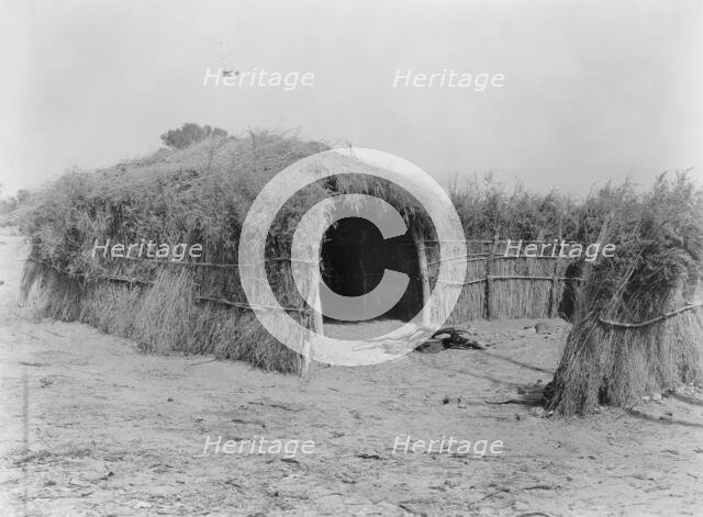 Cahuilla house in the desert, California, c1924. Creator: Edward Sheriff Curtis.