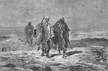 'Arabs bringing skins to market; Journeyings in Mesopotamia', 1875. Creator: Unknown.