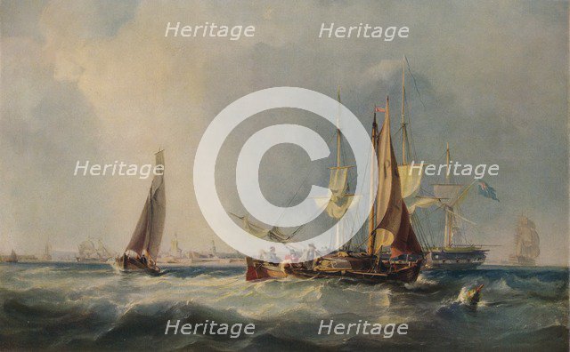 'Portsmouth', 1839. Artist: George Chambers.