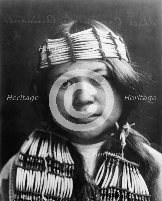 Shell ornaments-Quinault, c1913. Creator: Edward Sheriff Curtis.