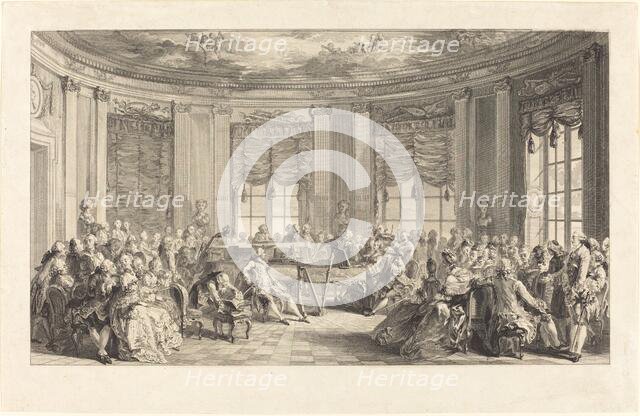 Le concert, 1774. Creator: Antoine Jean Duclos.