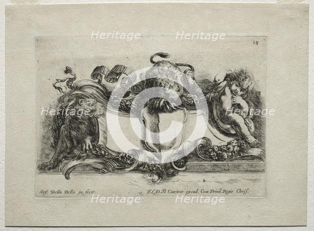 Collection of Various Caprices and New Designs of Cartouches and Ornaments: No 18. Creator: Stefano Della Bella (Italian, 1610-1664).